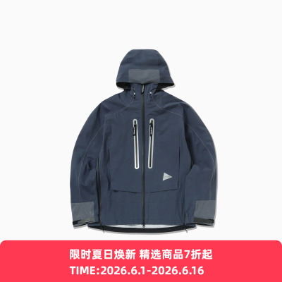 and wander PERTEX SHIELD rain 经典款专业防水透气反光冲锋衣
