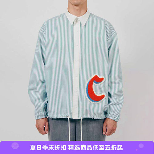 DIGAWEL复古拼色教练衬衫夹克