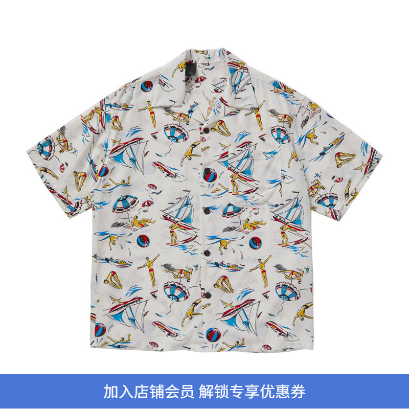 N.HOOLYWOOD廓形夏威夷短袖衬衫