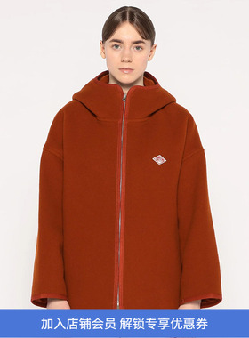 DANTON HOODED BLOUSON 女装羊毛大衣 连帽外套