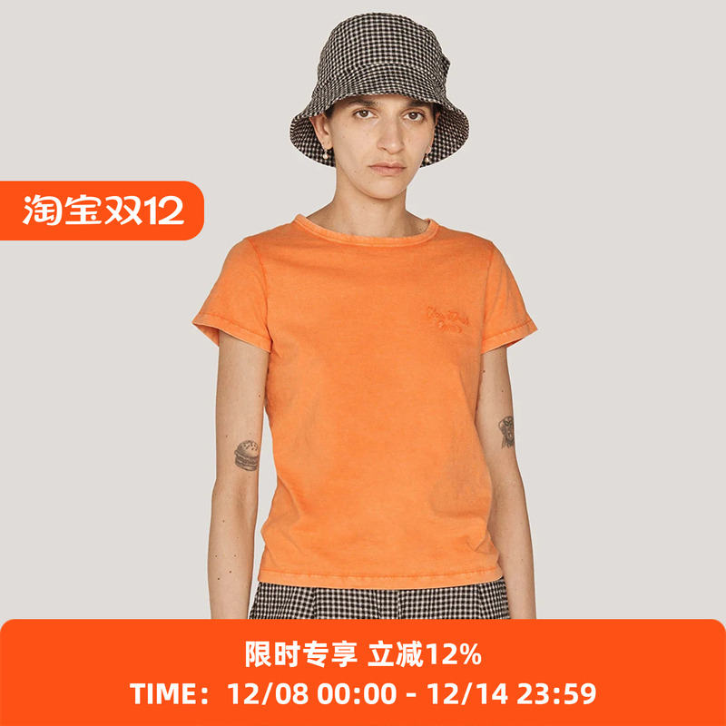 YMC有机棉成衣染色复古圆领T恤