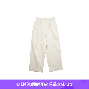 ASI_2TUCK 宽松锥形长裤 WIDE 女装 PANTS DANTON