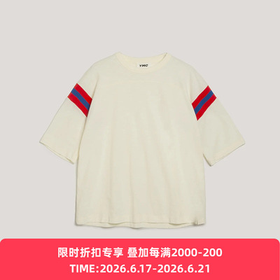 YMC有机棉廓形圆领短袖T恤