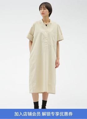 MHL One Piece COTTON CORD SHIRTING 女式工装连衣裙