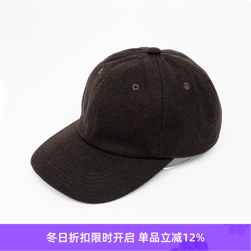 KIJIMA TAKAYUKI MELTON 6PANEL CAP 男女中性款羊毛六片鸭舌帽