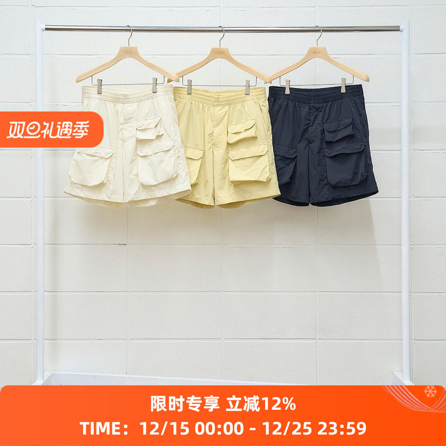 UNUSED轻量多口袋男休闲短裤