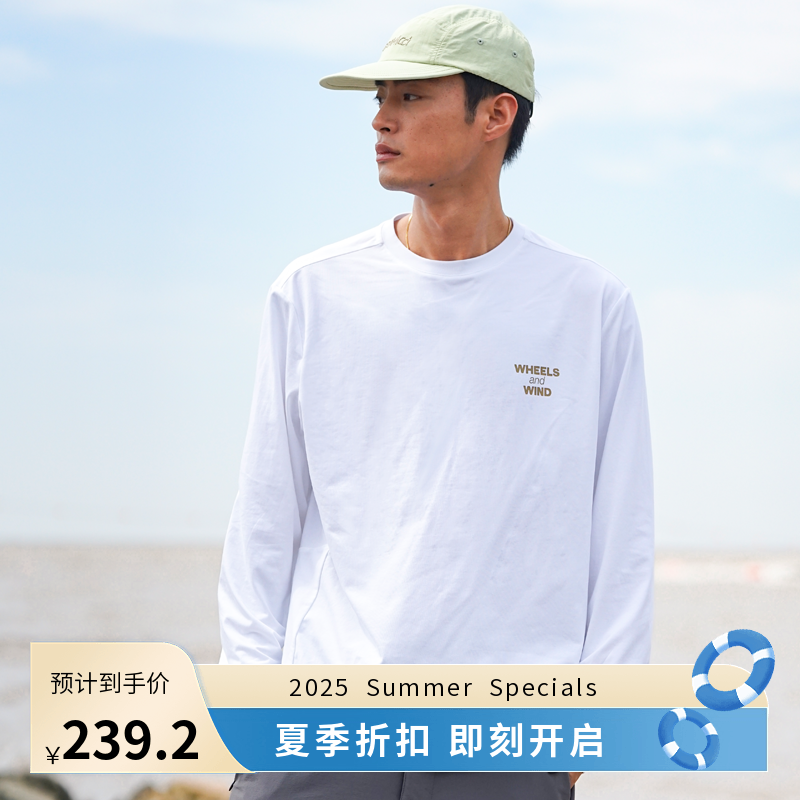 WHEELSandWIND圆领运动T恤