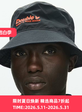 Wood Wood tech italic bucket hat 经典LOGO渔夫帽