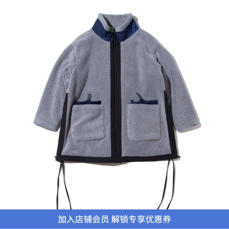 F/CE抓绒面料廓型大衣外套