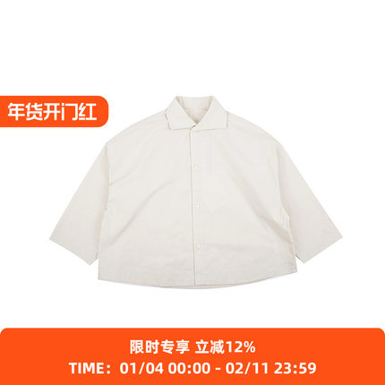 Toogood THE-CAMPER-SHIRT 女装短款丝绵混纺衬衫