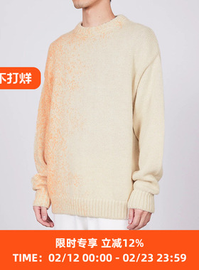 Markaware JUMPER FOGGY DYEING 秘鲁羊驼毛天然染色圆领套头毛衣