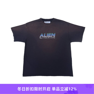 Wash DAIRIKU 电影主题复古水洗短袖 Vintage Tee T恤 Alien