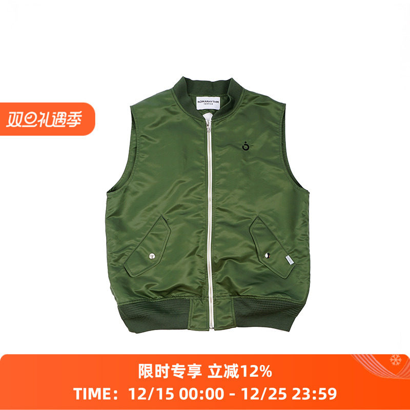 NOMA Open Back Flight Vest 女装军事风棒球领马甲外套