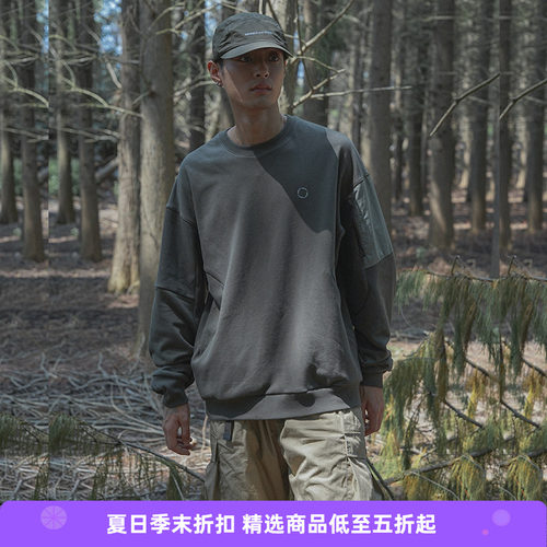 WHEELSandWIND圆领套头卫衣