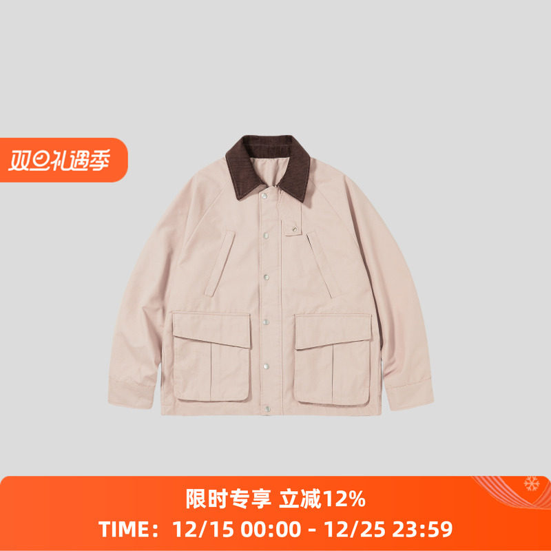 PRIMEE翻领猎装夹克外套