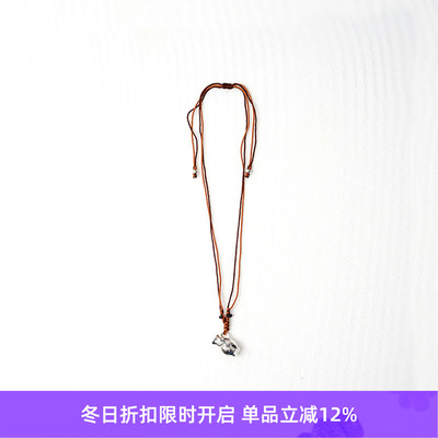 EnSage925银雕刻酒壶项链