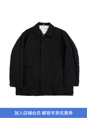 YAECA Short Overcoat(Unisex) 男女中性款棉麻宽松短风衣外套