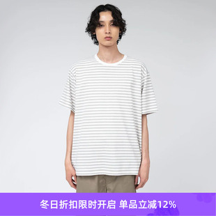 COOLMAX 透气干爽条纹短袖 Stripe 男女中性款 T恤 Jersey nanamica