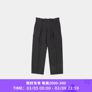 meanswhile Adjustable Basic Slacks 抗皱易打理速干亚麻长裤