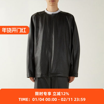 N.HOOLYWOOD BLOUSON 合成革无领夹克外套