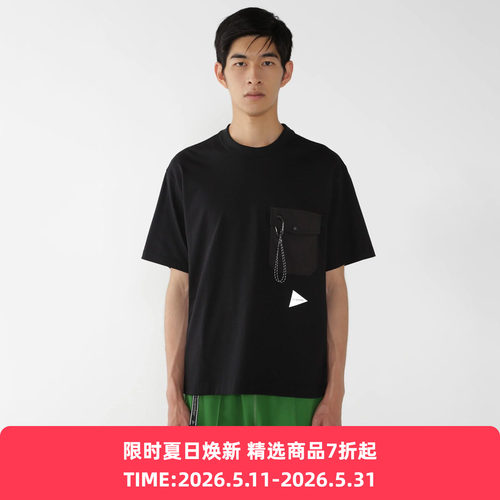 and wander pocket T 男女COOLMAX吸湿透气圆领短袖口袋T恤