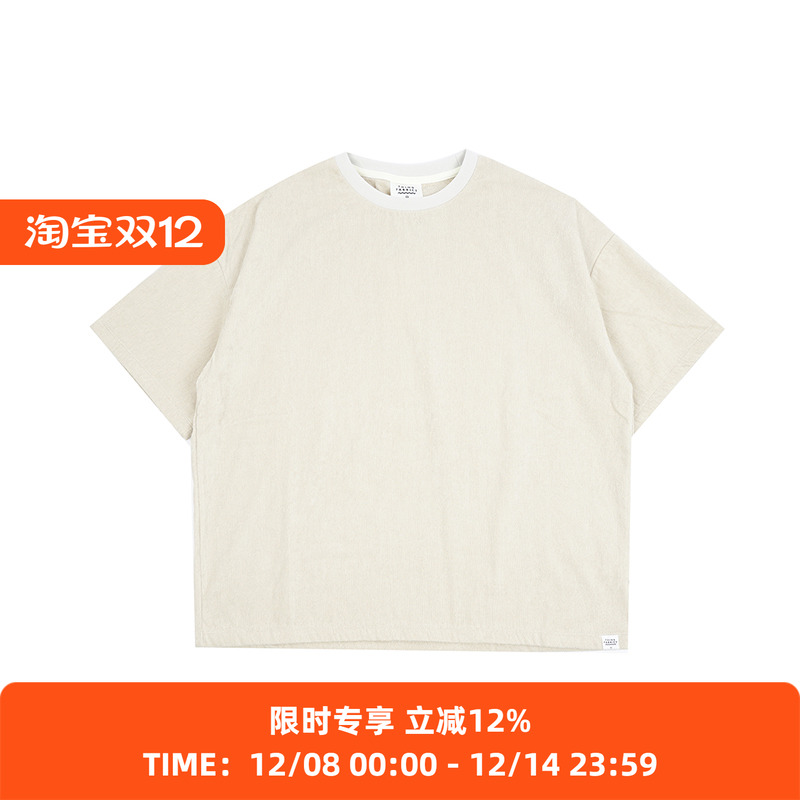 THINGFABRICS超短绒宽松T恤