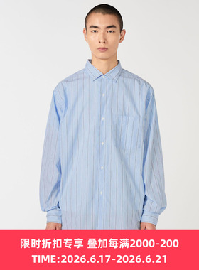 nanamica Collar Stripe 男女装高密度机能性面料复古条纹衬衫