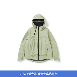 WHEELS and WIND 防泼水防污双拉链宽松廓形冲锋衣 连帽外套