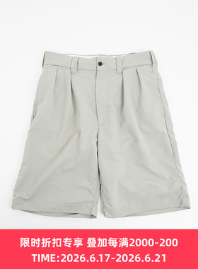 nanamica ALPHADRY Double Pleat Shorts 吸湿透气面料宽松短裤