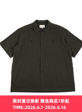 YOKO SAKAMOTO UTILITY S/S SHIRT 军事风宽松短袖衬衫