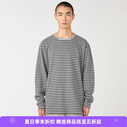 nanamica Stripe Jersey 男女中性款Coolmax透气干爽条纹长袖T恤