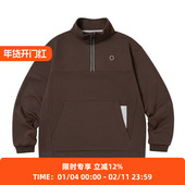 and stand WIND WHEELS french terry collar 套头半高领运动卫衣