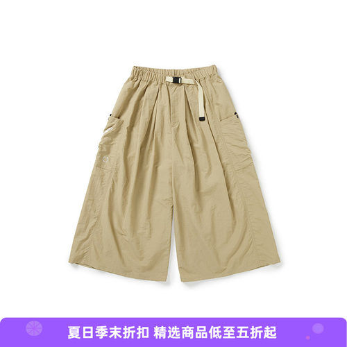 WHEELS and WIND 女式轻盈速干宽松阔腿裤