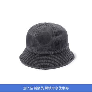 KIJIMA TAKAYUKI SLAB DENIM 6PANEL HAT 复古做旧牛仔渔夫帽