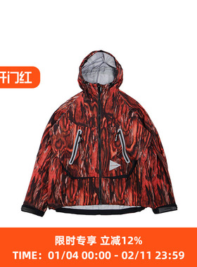 and wander printed rain jacket 主题迷彩女装防水连帽冲锋衣
