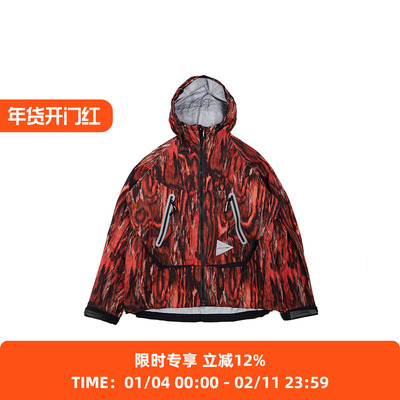 and wander printed rain jacket 主题迷彩女装防水连帽冲锋衣