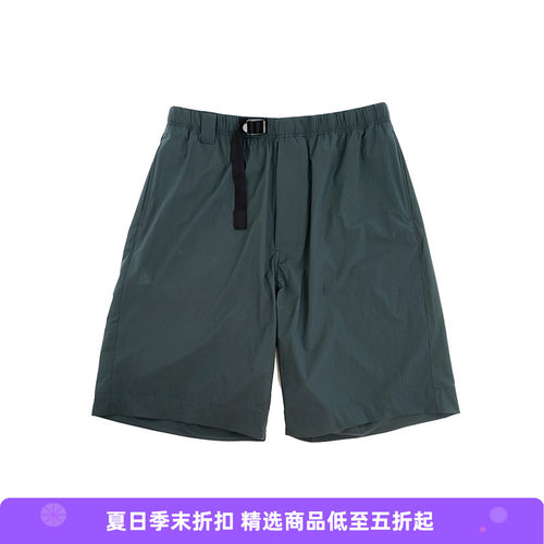 N.HOOLYWOOD WEBBING BELT HALF PANTS 冷感宽松廓形短裤