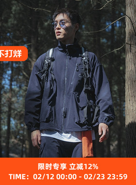 WHEELS and WIND 男女款伸缩性机能运动夹克外套