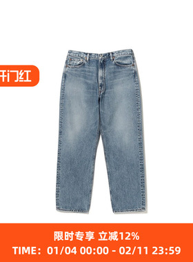 orslow 101 DAD'S FIT DENIM 日本制复古宽松直筒黑色水洗牛仔裤