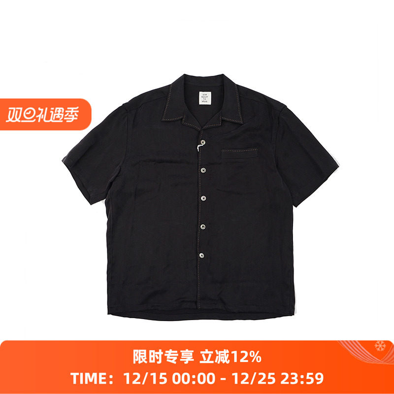 SOE Boxy H/S Shirts Jacket 宽松垂坠廓形短袖衬衫