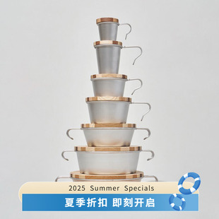 Lid Mountain color Research 日本制户外餐具实木杯盖碗盖 Multi