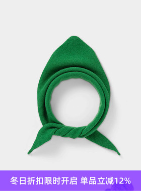 JO GORDON Plain Triangle Neckerchief 羊羔毛彩色三角围巾