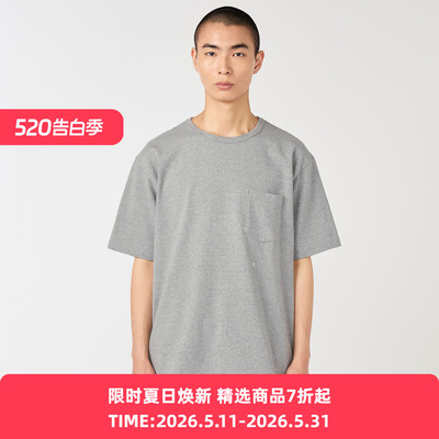 nanamica Jersey Pocket Tee 男女中性款Coolmax透气圆领短袖T恤