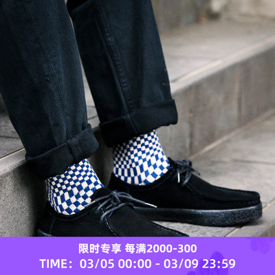 ROTOTO CHECKERBOARD PATTERN 日本奈良制格子纹复古针织袜子