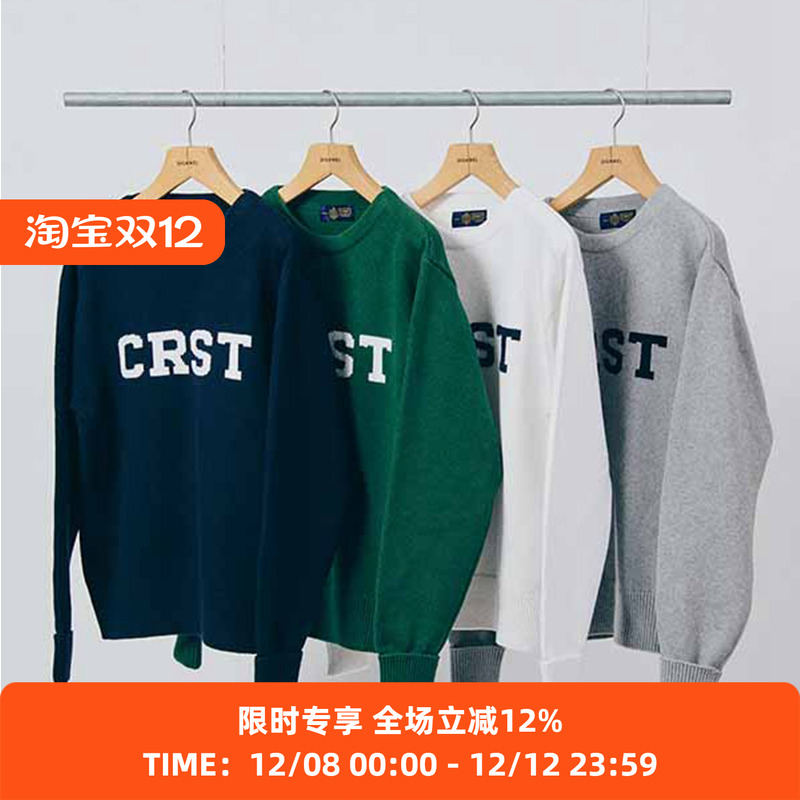 DIGAWEL学院风毛衣圆领针织衫