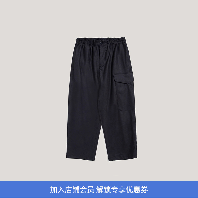 YMC羊毛法兰绒男装多袋工装裤
