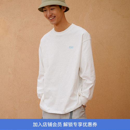 PRIMEE长袖圆领纯色T恤
