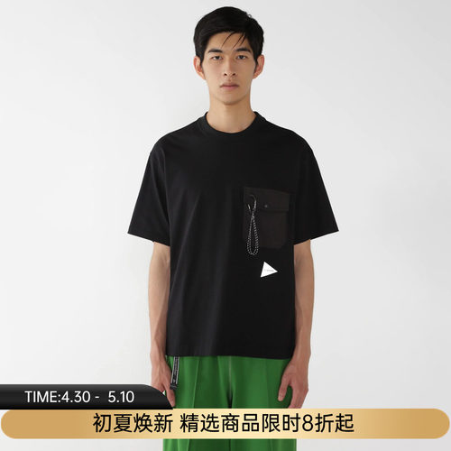 and wander pocket T 男女COOLMAX吸湿透气圆领短袖口袋T恤