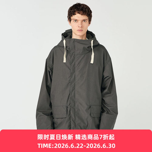 nanamica Hooded Deck Jacket 男女款机能性面料宽松廓形连帽夹克