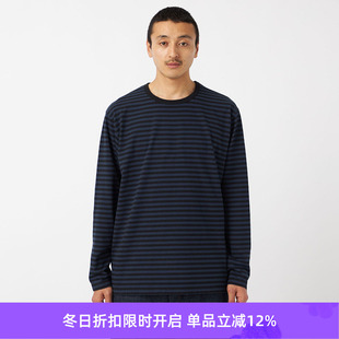 Jersey nanamica 透气干爽条纹长袖 Stripe 男女款 T恤 COOLMAX